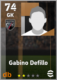 Gabino Defillo — GK, OVR 74, MAX 74