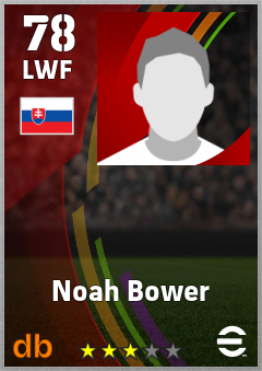 Noah Bower — LWF, OVR 78, MAX 78