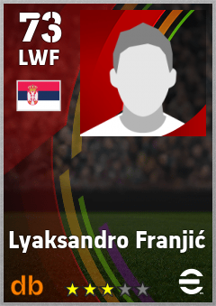 Lyaksandro Franjić eFootball player card