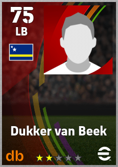 Dukker van Beek — LB, OVR 75, MAX 75