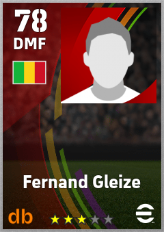 Fernand Gleize — DMF, OVR 78, MAX 78