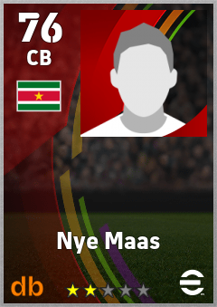 Nye Maas — CB, OVR 76, MAX 76