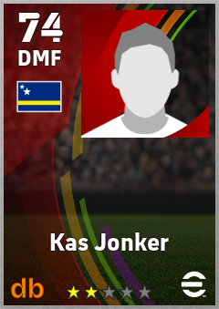 Kas Jonker — DMF, OVR 74, MAX 74