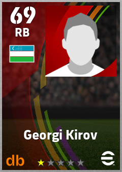 Georgi Kirov — RB, OVR 69, MAX 69