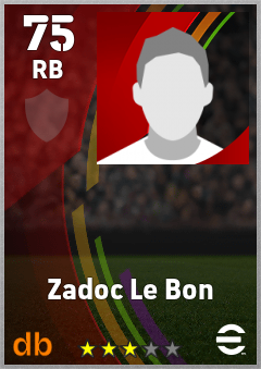 Zadoc Le Bon — RB, OVR 75, MAX 75