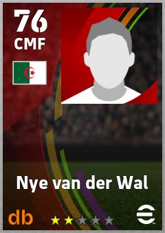 Nye van der Wal — CMF, OVR 76, MAX 76
