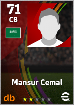 Mansur Cemal — CB, OVR 71, MAX 71