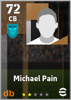 Michael Pain — CB, OVR 72, MAX 72