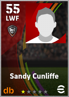 Sandy Cunliffe — LWF, OVR 55, MAX 55