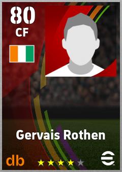 Gervais Rothen — CF, OVR 80, MAX 80