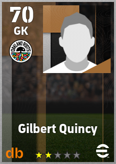 Gilbert Quincy — GK, OVR 70, MAX 70