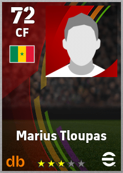 Marius Tloupas — CF, OVR 72, MAX 72
