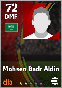 Mohsen Badr Aldin — DMF, OVR 72, MAX 72