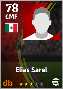Elias Saral — CMF, OVR 78, MAX 78