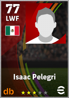 Isaac Pelegri — LWF, OVR 77, MAX 77