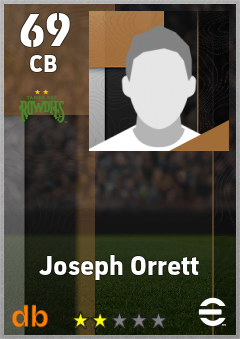 Joseph Orrett — CB, OVR 69, MAX 69
