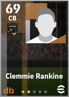 Clemmie Rankine — CB, OVR 69, MAX 69