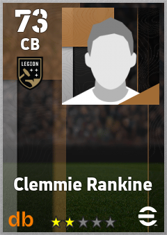 Clemmie Rankine — CB, OVR 73, MAX 73