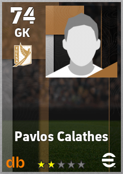 Pavlos Calathes — GK, OVR 74, MAX 74