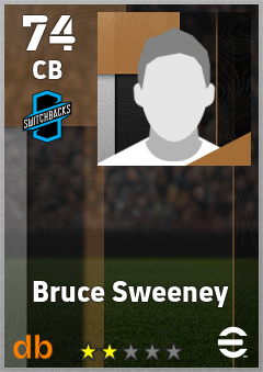 Bruce Sweeney — CB, OVR 74, MAX 74