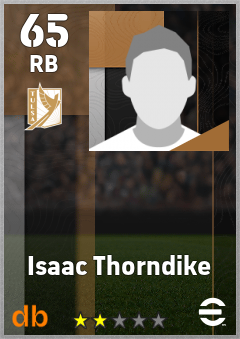Isaac Thorndike — RB, OVR 65, MAX 65