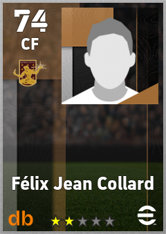 Félix Jean Collard — CF, OVR 74, MAX 74