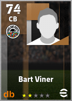 Bart Viner — CB, OVR 74, MAX 74