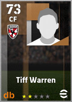 Tiff Warren — CF, OVR 73, MAX 73