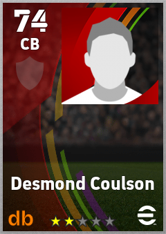 Desmond Coulson — CB, OVR 74, MAX 74