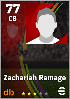 Zachariah Ramage — CB, OVR 77, MAX 77