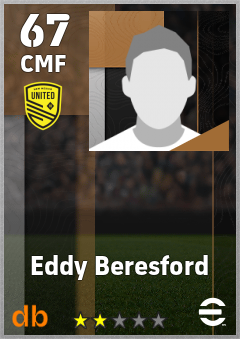 Eddy Beresford — CMF, OVR 67, MAX 67