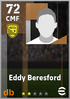 Eddy Beresford — CMF, OVR 72, MAX 72