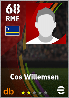 Cos Willemsen — RMF, OVR 68, MAX 68