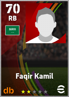 Faqir Kamil eFootball player card