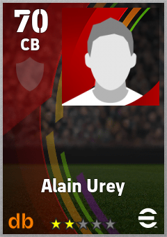 Alain Urey — CB, OVR 70, MAX 70