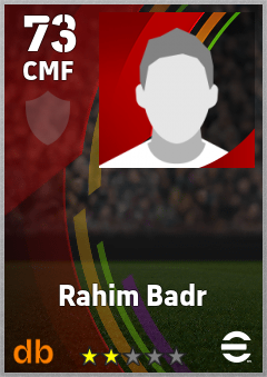 Rahim Badr — CMF, OVR 73, MAX 73