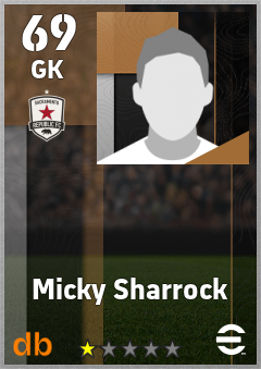 Micky Sharrock — GK, OVR 69, MAX 69