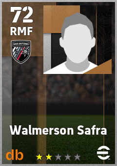 Walmerson Safra — RMF, OVR 72, MAX 72