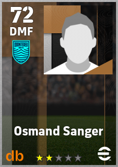 Osmand Sanger — DMF, OVR 72, MAX 72