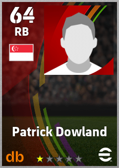 Patrick Dowland eFootball player card