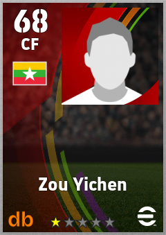 Zou Yichen — CF, OVR 68, MAX 68