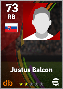 Justus Balcon — RB, OVR 73, MAX 73