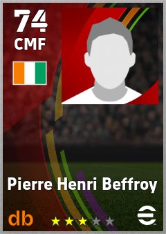 Pierre Henri Beffroy — CMF, OVR 74, MAX 74
