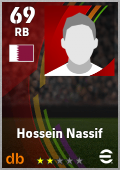 Hossein Nassif — RB, OVR 69, MAX 69