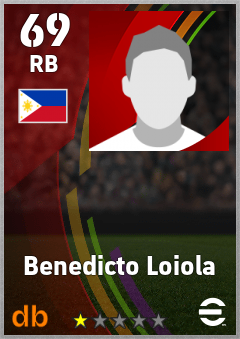 Benedicto Loiola — RB, OVR 69, MAX 69