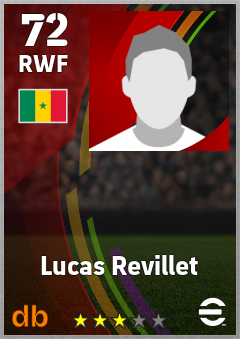 Lucas Revillet — RWF, OVR 72, MAX 72