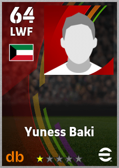 Yuness Baki eFootball player card