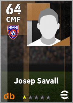 Josep Savall eFootball player card
