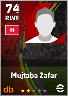Mujtaba Zafar — RWF, OVR 74, MAX 74
