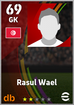 Rasul Wael — GK, OVR 69, MAX 69